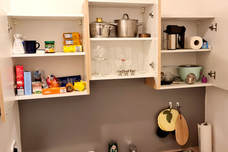 Ausstattung in den Schränken